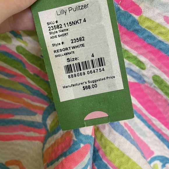 🆕Lilly Pulitzer Adie Shorts ‘Shellebrate’ 🐚 - Picture 2 of 3